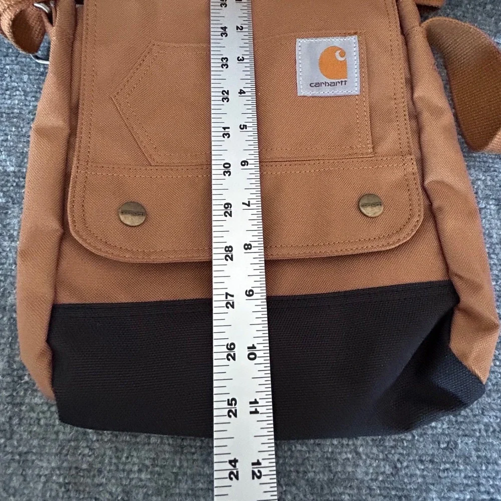 Carhartt Crossbody Snap Bag Brown Canvas Messenger Shoulder Bag B000037720199
